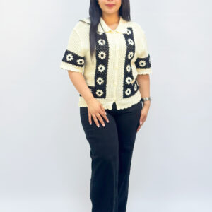 Chemise en Crochet Fleurie