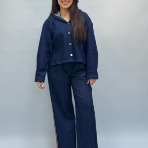 Tailleur Casual en Jean Foncé