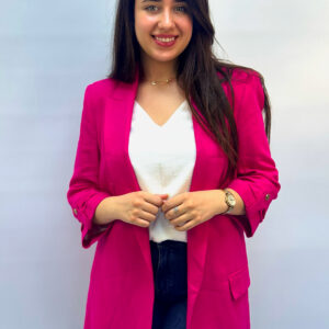 Veste Longue Fuchsia Femme