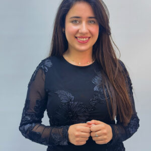 Top en Tulle Brodé Noir