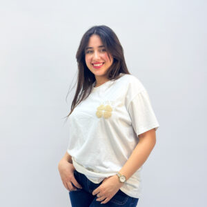 T-shirt LOVE en Broderie & Bouclette