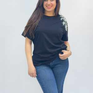 T-shirt Brodé Épaules