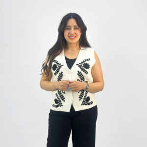 Gilet Sans Manches Brodé Style Ethnique