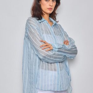 Chemise oversize rayée  – Style casual chic