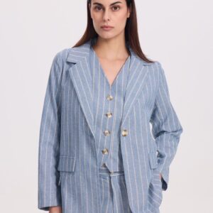 Veste Blazer à Rayures