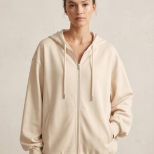 Hoodie Zip Over size – Confort & Style Minimaliste