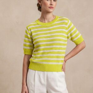 Pull Maille Rayée – Style Moderne