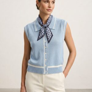 Top Maille Sans Manches – Élégance Chic