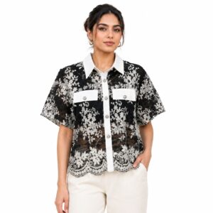 Chemise Dentelle Florale