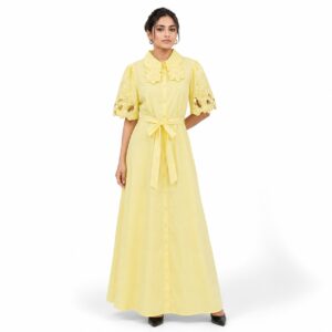 Robe Chemise Maxi Brodée
