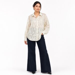Chemise Fleurie Brodée