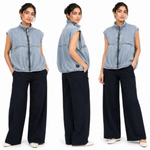 Gilet Denim Sans Manches