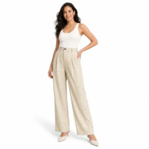 Pantalon Large Taille Haute