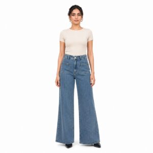 Jean Large Taille Haute