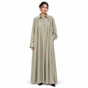 Robe Maxi Plissée Satinée