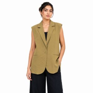 Gilet Blazer Sans Manches
