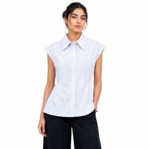 Chemise Rayée Sans Manches